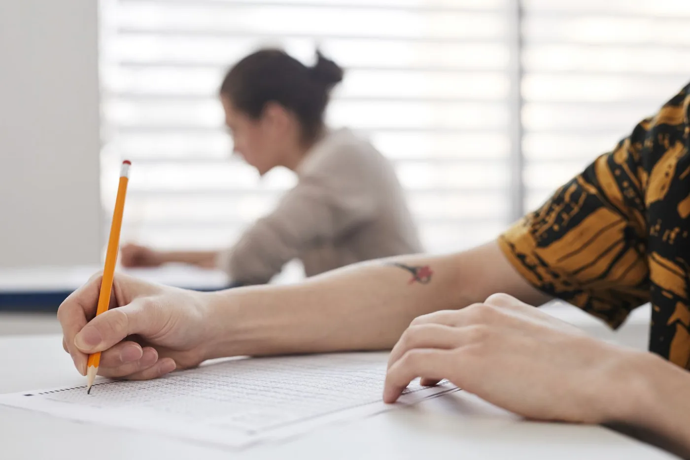 Detail vyplňování psychologického testu